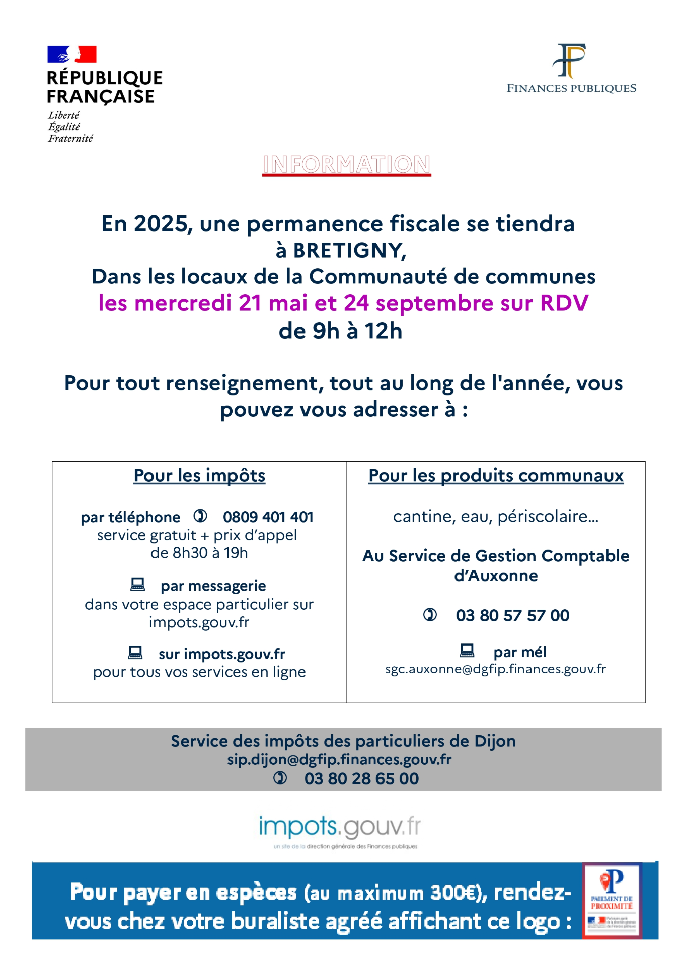Permanences fiscales