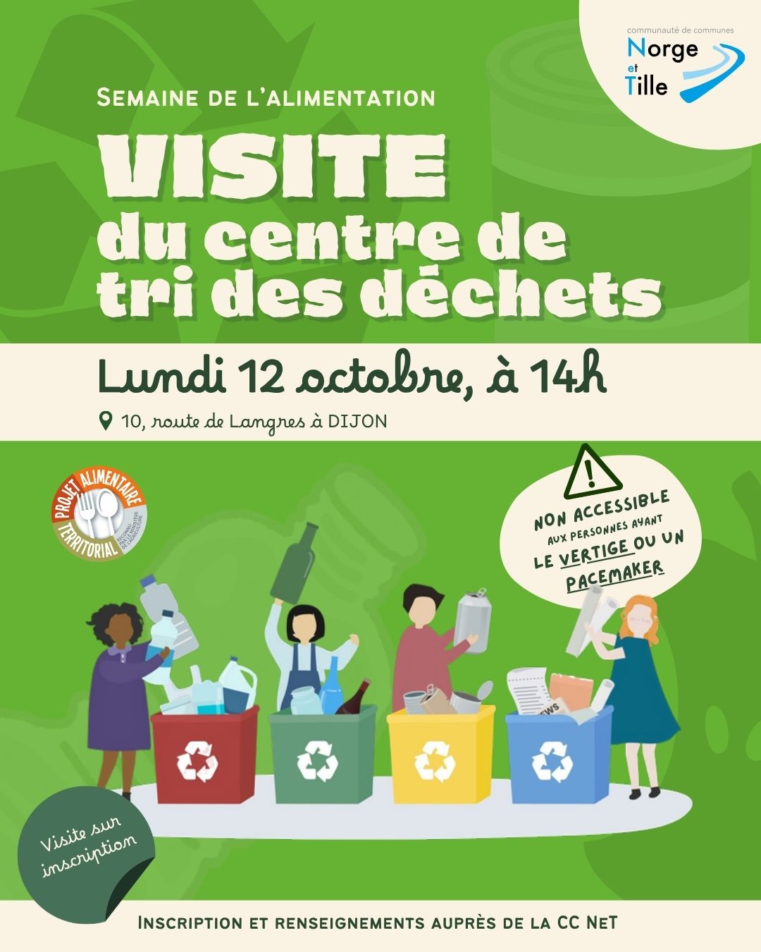 Visite du centre de tri des déchets